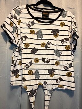 Harry Potter/The Crimes of Grindlewald Niffler Tie Front Cropped Tee